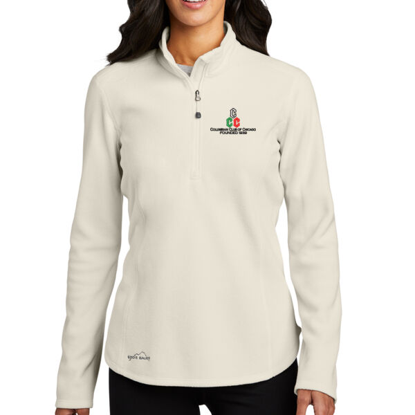 Eddie Bauer Ladies 1/2 Zip Microfleece Jacket  - Embroidered Logo Thumbnail