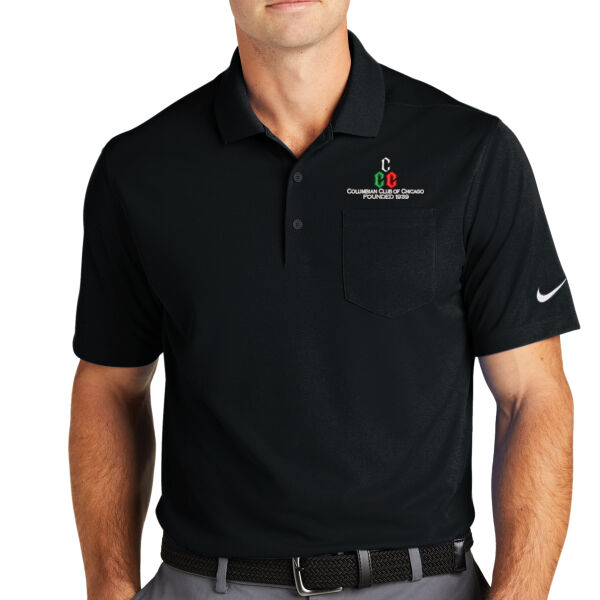 Nike Dri-FIT Micro Pique 2.0 Pocket Polo - Embroidered Logo Thumbnail