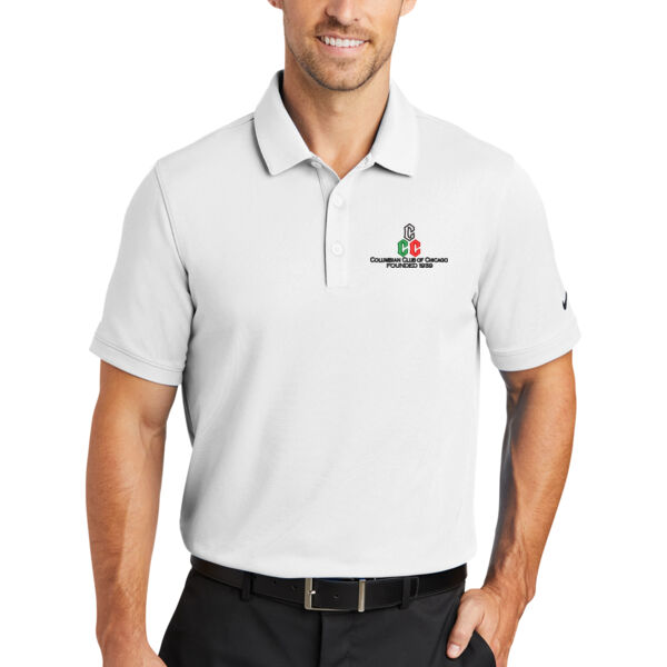 Nike Dri-FIT Solid Icon Pique Modern Fit Polo - Embroidered Logo Thumbnail