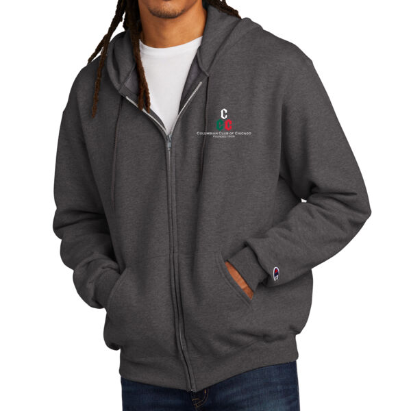 Champion Poweblend Full-Zip Hoodie - Printed Logos Thumbnail