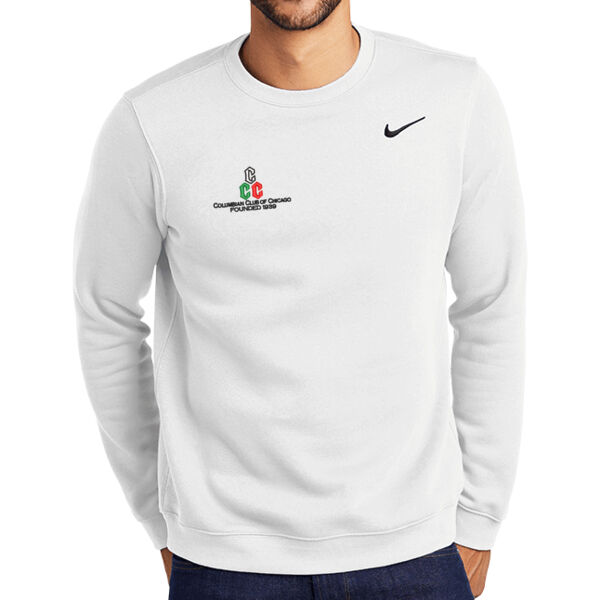 Nike Club Fleece Crew - Embroidered Logo Thumbnail