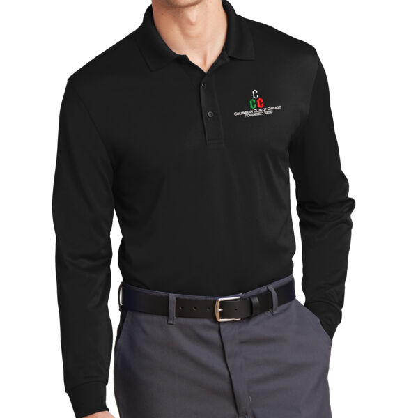 CornerStone® Select Snag-Proof Long Sleeve Polo - Embroidered Logo Thumbnail
