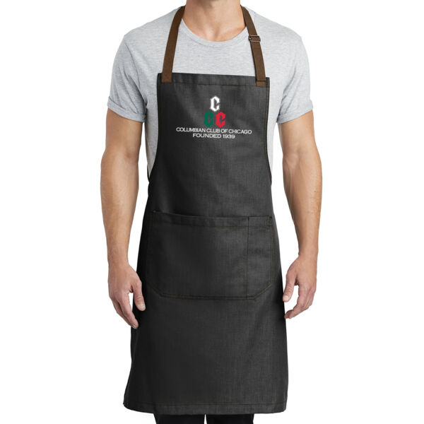 Port Authority Market Full-Length Bib Apron - Embroidered Logo Thumbnail