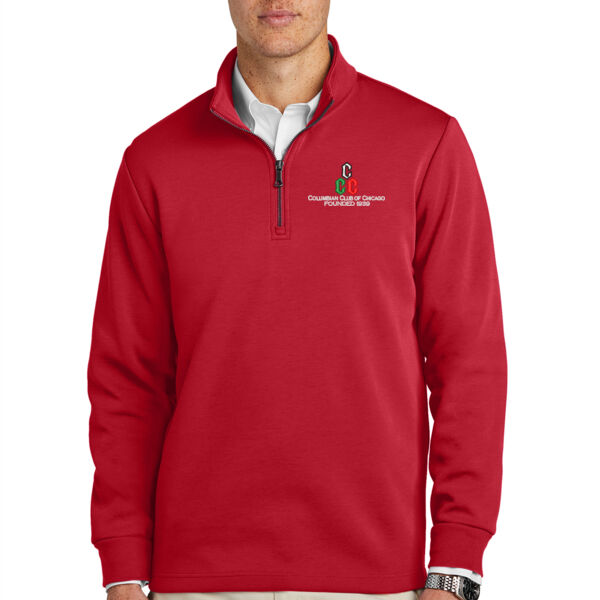 Brooks Brothers Double-Knit 1/4-Zip - Embroidered Logo Thumbnail