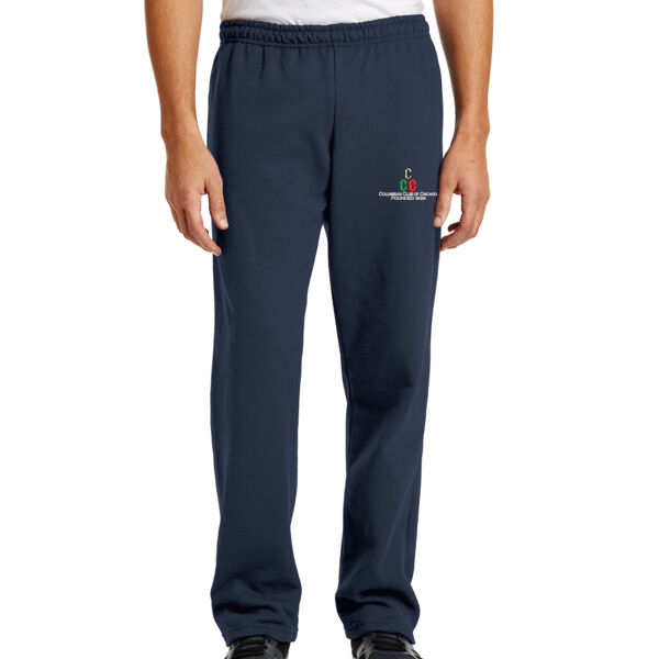 Gildan Heavy Blend Open Bottom Sweatpants - Embroidered Logo Thumbnail